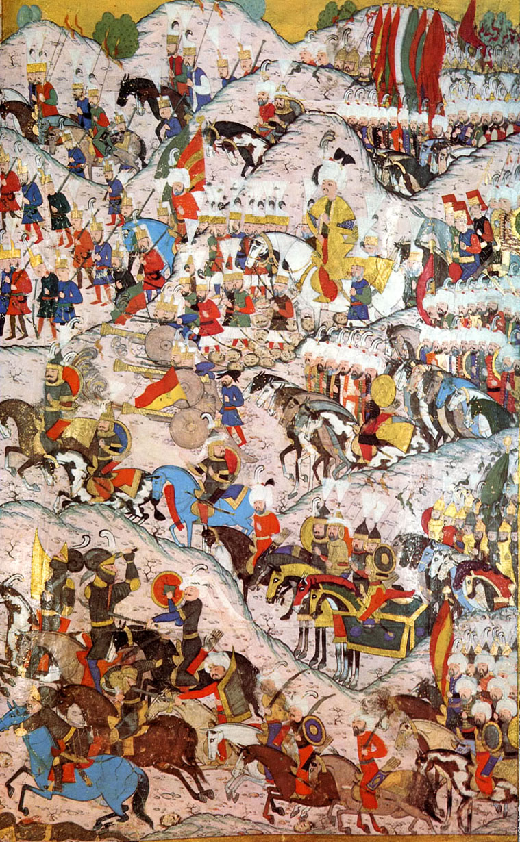 Suleiman I the Magnificent in the Battle of Mohács