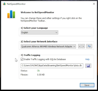 Menyiapkan Setting NetSpeed Monitor di Windows XP, Vista, 7, 8.1 dan 10