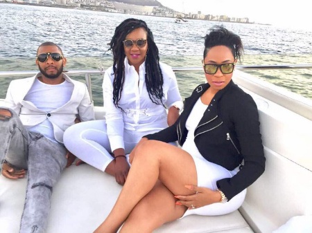 Pokello Nare & friends enjoy Yatch ride in South Africa 