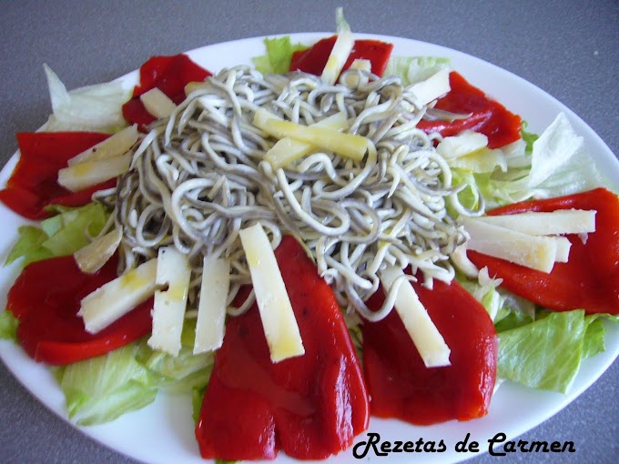 Ensalada de gulas y queso