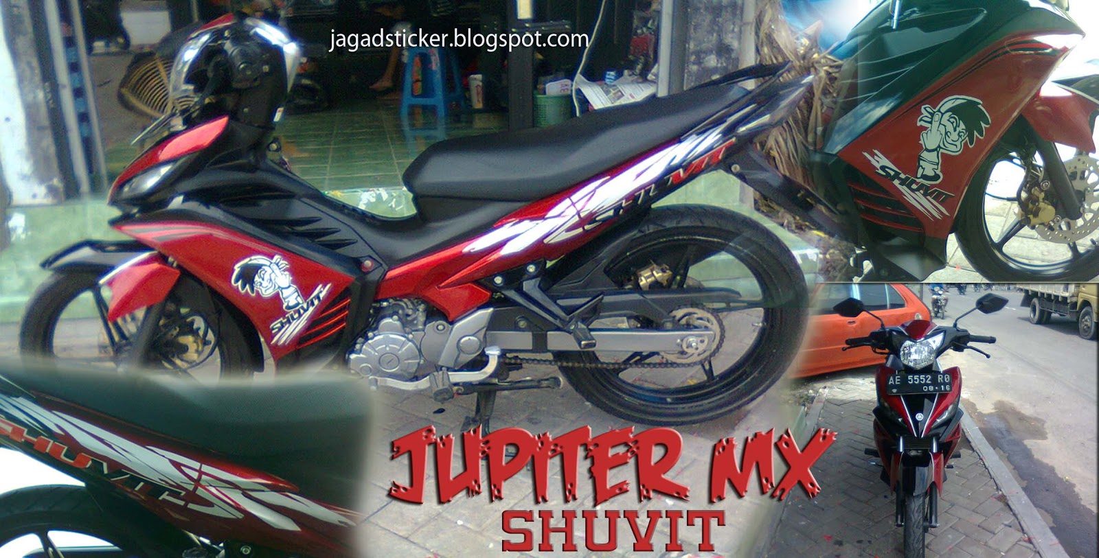 Koleksi Modifikasi Motor Jupiter Mx 2012 Merah Terlengkap Pojok