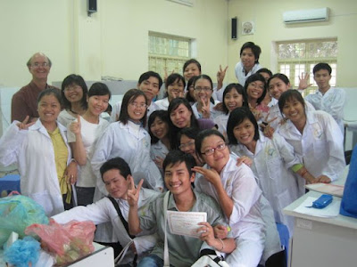 Dr Michael Stuart Reid UCD teaching in Hanoi.
