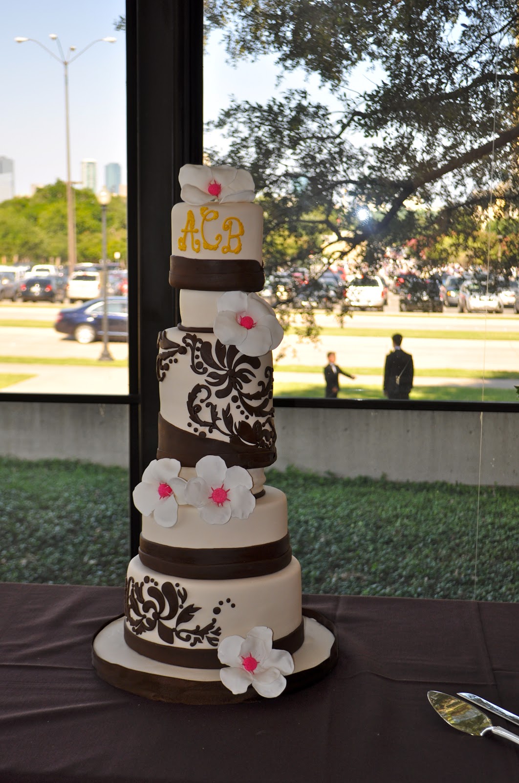 Damask Wedding Cake