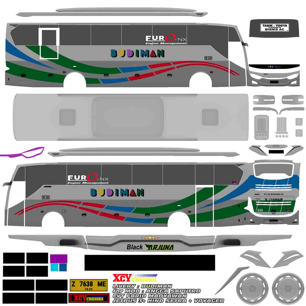 livery bussid budiman jernih