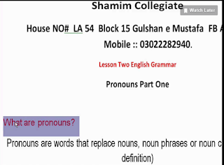 Pronouns, Kind of pronouns 