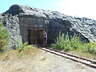 A bunker for shell storage at WW2 German Movik Fort, Norway