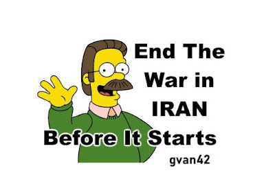 MEME gvan42 End the War in Iran Before it Starts - John Bolton as Ned Flanders