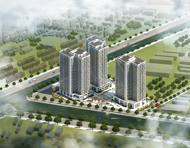 X2 Đại Kim có quy mô lớn, thiết kế hiện đại với 3 tòa nhà cao 28 tầng nổi, 3 tầng hầm