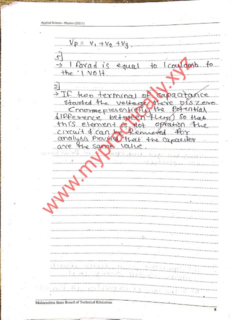 Capacitors Practical Answers First Year Applied Science Physics - My Practically