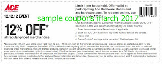 free Ace Hardware coupons march 2017