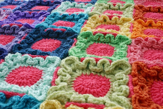 Doodle Dots Blanket Crochet Pattern by Susan Carlson of Felted Button