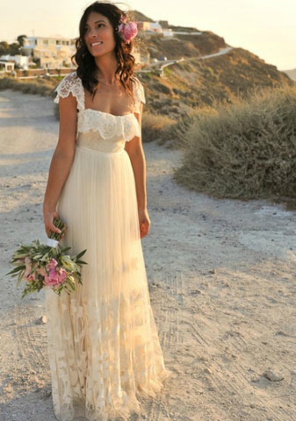 20 Vestidos de noiva para casamento na praia ou no campo Empório 