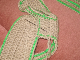 Crochet Sandals Joining Pieces 