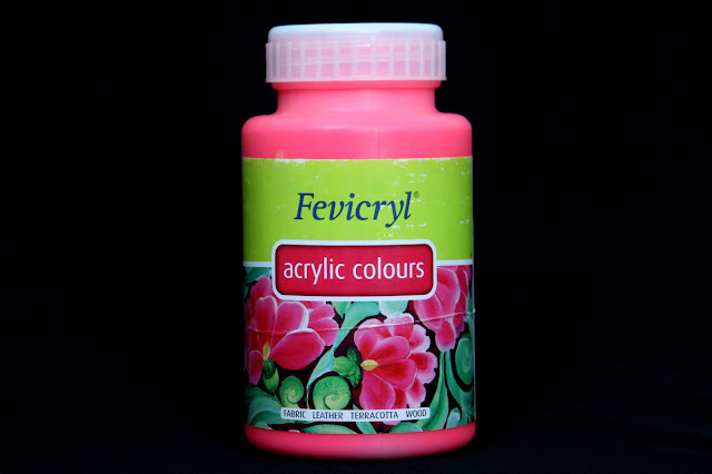 Pidilite Fevicryl Acrylic Colour Neon pink 018 (500 ml) 