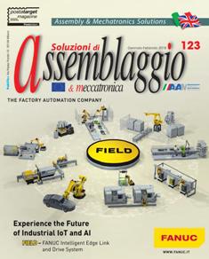 Assemblaggio 123 - Gennaio & Febbraio 2018 | ISSN 1973-7254 | TRUE PDF | Bimestrale | Professionisti | Meccanica
Nata nel 1999, Assemblaggio è la rivista tecnica italiana che per prima ha saputo cogliere con sguardo attento l’importanza delle tecniche di montaggio nell’automazione industriale. Non solo descrizioni tecniche di apparecchiature e sistemi, ma articoli applicativi per toccare con mano la costante evoluzione di un mercato che richiede sempre più flessibilità, precisione e prestazioni elevate. Dalle linee di montaggio alle tavole rotanti, dai sistemi di visione ai robot, dalle soluzioni per l’handling ai pick & place fino alla movimentazione: sulle pagine di Assemblaggio, tutte le informazioni relative alle nuove tendenze per stare sempre al passo con i tempi.