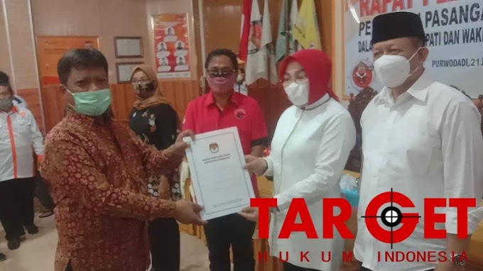 Pasangan Sri Bambang Dalam Pilkada Grobogan 2020 Ditetapkan Sebagai Pemenang Oleh KPU 