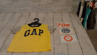 中古品　子供服　７０㎝　ＧＡＰ　半袖Ｔシャツ　１００円