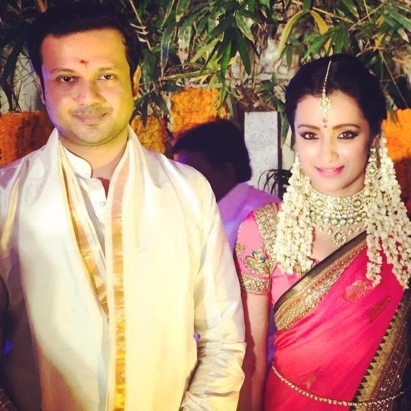 Actress Trisha Krishnan and Varun Manian Engagement Photos