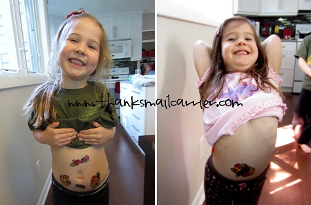 belly stickers