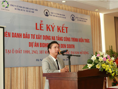 Chủ tịch HĐQT kiêm TGĐ BID Việt Nam phát biểu tại lễ ký kết