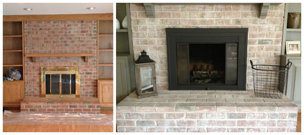 How to Paint a Brick Fireplace - Infarrantly Creative