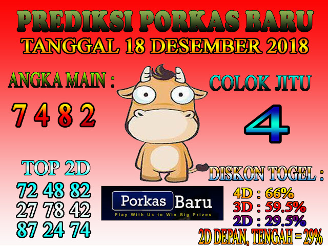 Prediksi Togel Porkas Baru 18 Desember 2018