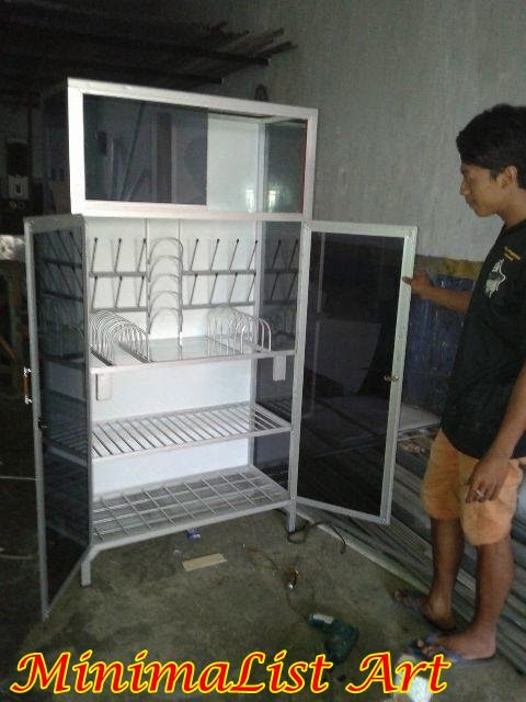  Rak  Piring Aluminium Minimalis MinimaList Art