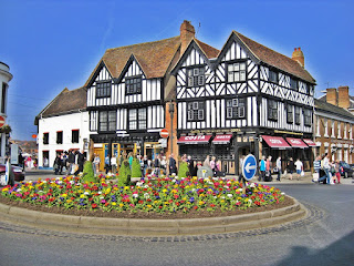 Beautifully Preserved Tudor Buildings Stratford Upon Avon Great Britain England