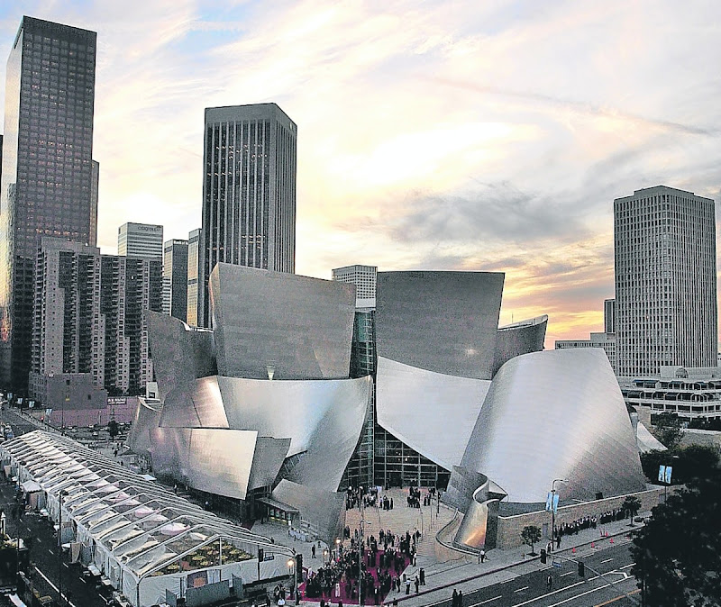 Walt Disney Concert Hall. Una de sus obras más celebradas, en Los Ángeles.