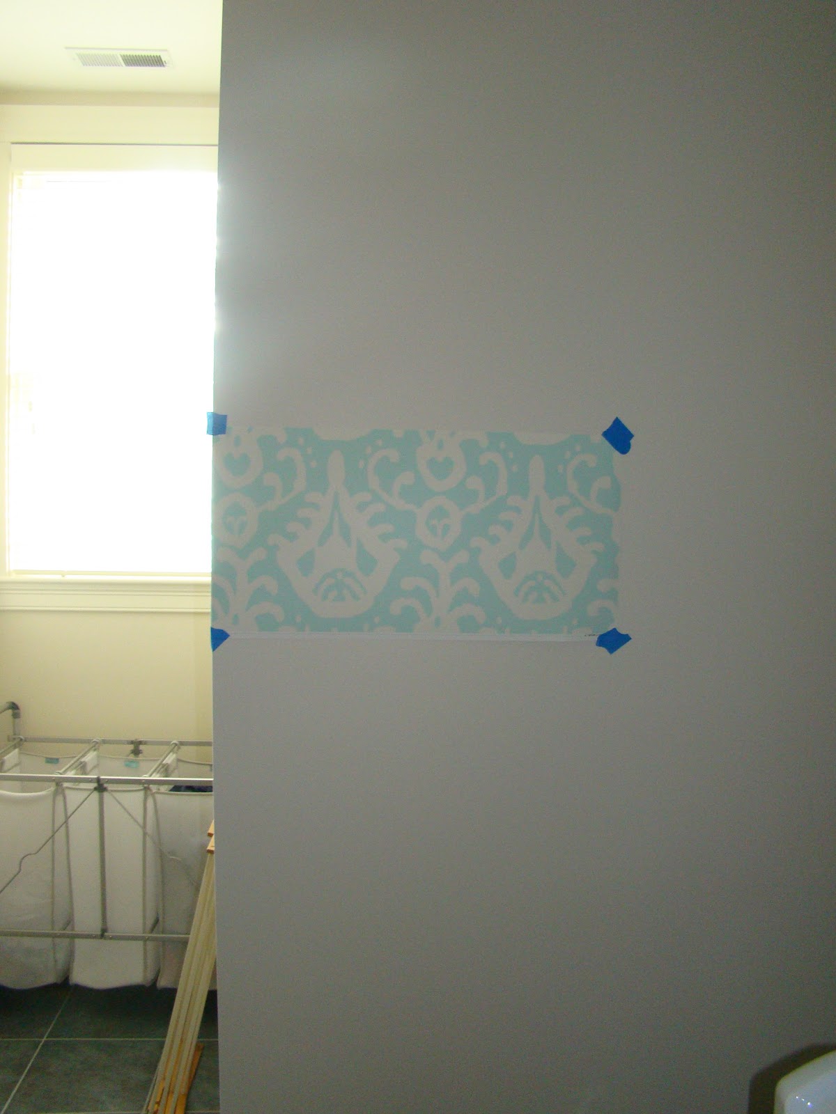 view from my heels: Laundry Room Project: Wallpaper