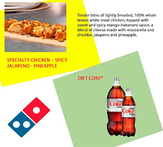 Diet Coke, Specialty Chicken - Spicy Jalapeno - Pineapple
