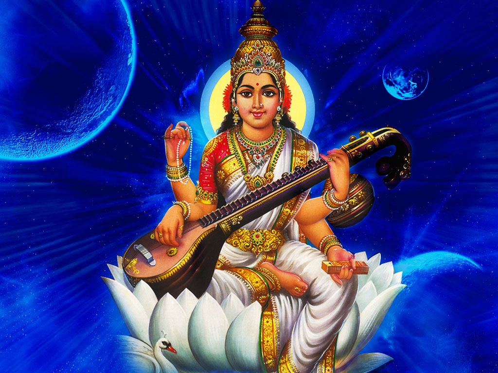 Maa Saraswati Devi HD wallpapers Photos Images Picture free Download ...