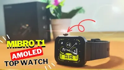 افضل ساعة ذكية ممكن تشريها بهذا السعر رخيس بشاشة AMOLED و تدعم المكالمات Mibro T1 Bluetooth  Watch Call