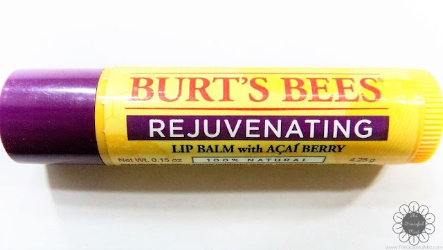 Burt`s Bees Philippines Lip Balms | Product Review and Top Picks - Rejuvenating Lip Balm with Acai Berry - Ingredients (http://www.thegracefulmist.com/2016/10/Burts-Bees-Philippines-Natural-Lip-Balms-Products-Reviews-SampleRoomPh.html)