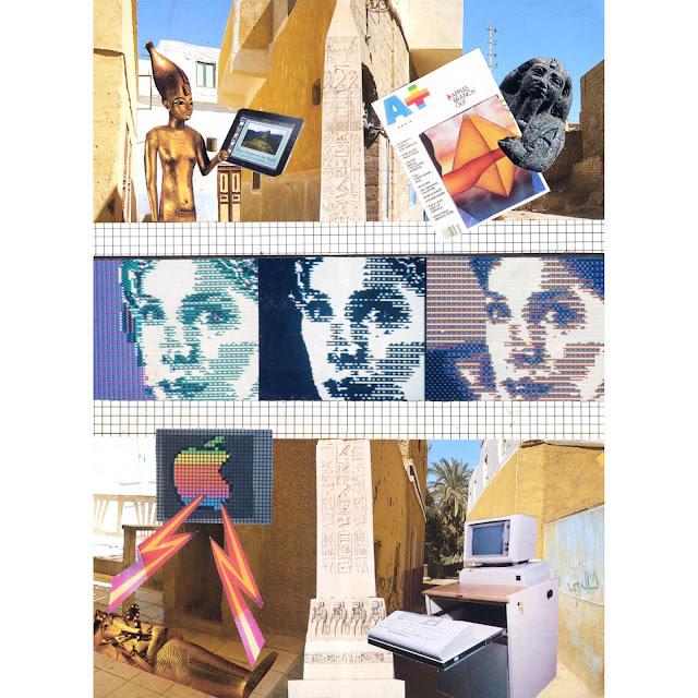 Collage -- Ancient Egypt meets Modern Tech