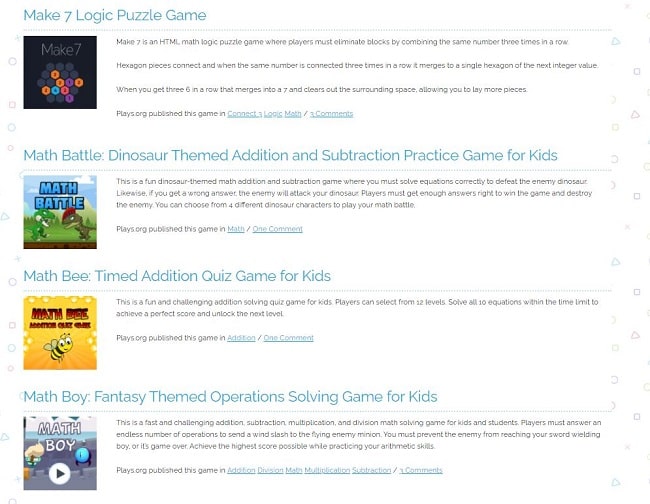 Free Online Educational Games