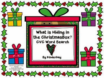 http://www.teacherspayteachers.com/Product/What-is-Hiding-in-the-Christmas-Box-CVC-Word-Search-966122
