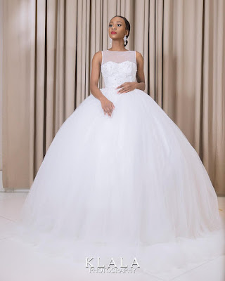 #BBNaija's Anto Lecky stuns in bridal themed shoot