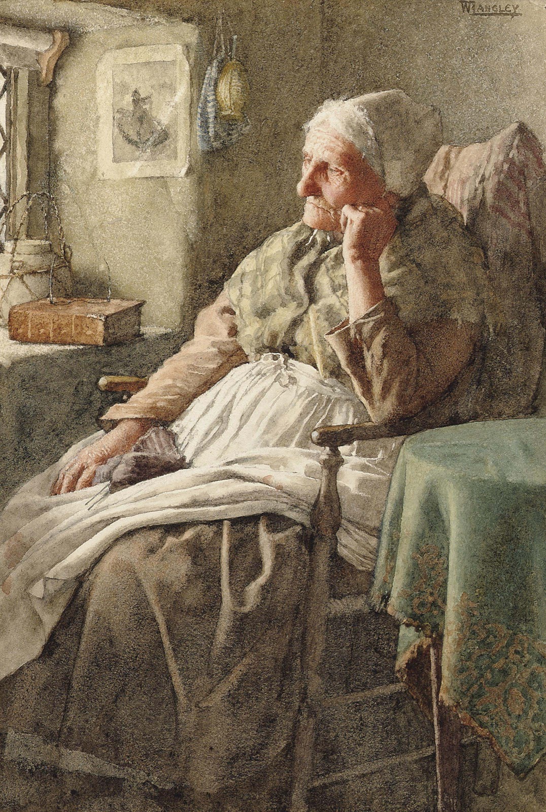 Walter Langley Bad news and Pensive thoughts 