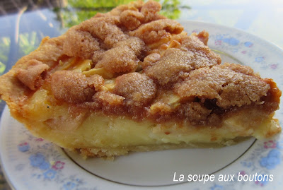 Tarte aux pommes et à la crème sure