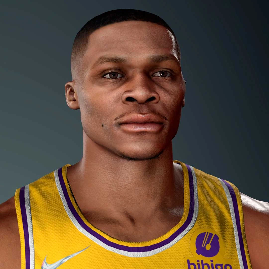 NBA 2K22 Russell Westbrook Realistic Cyberface