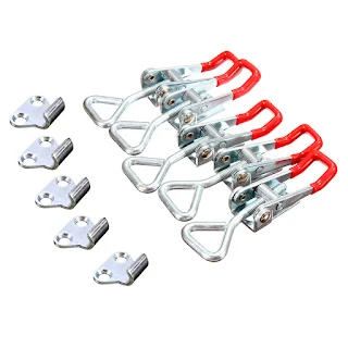 Cabinet Lever Handle Toggle Catch Latch Lock Clamp Hasp 5pcs Adjustable Degree Holder 100 kg 220lbs Hown store