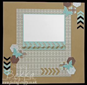 Sweater Weather Chevron Fun Scrapbook Start Point - check this blog for lots of fun ideas