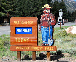 Smoky the Bear Reminds Us to Prevent Forest Fires Mammoth Lakes California