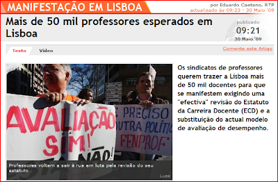 Manifestação de professores