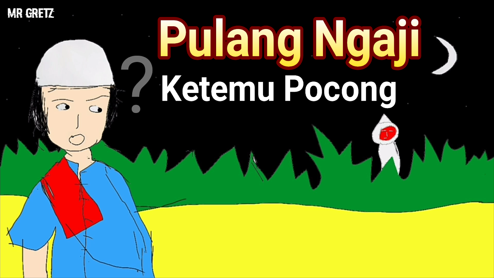 Mr Gretz Kartun Lucu Misteri Pocong Funny Cartoon Kartun