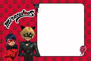 Para hacer invitaciones, tarjetas, marcos de fotos o etiquetas, para imprimir gratis de Prodigiosa Ladybug.