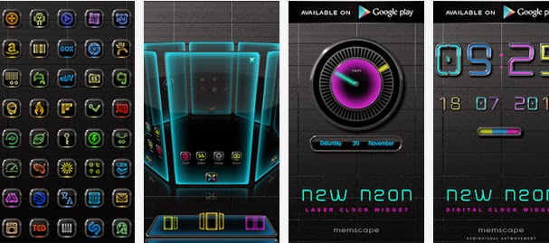 Next Launcher Theme New Neon v2.40 APK