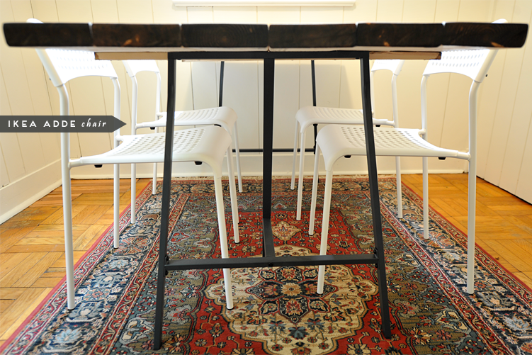 DIY Reclaimed Wood Dining Table Tutorial IKEA HACK