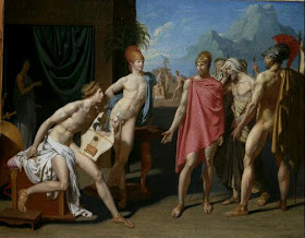 David, Visite d'Achille par Agamemnon